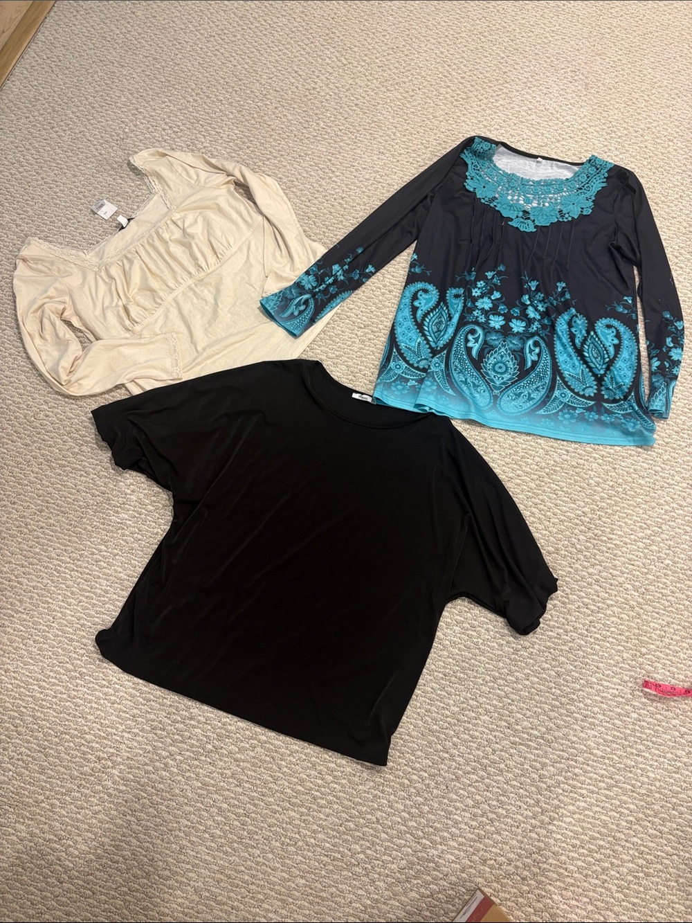 Black Women's Short Sleeve Knit Top 3 tops